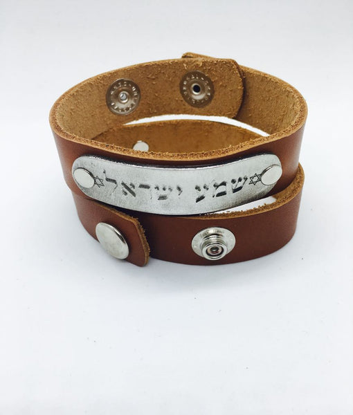 SHEMA YISRAEL BRACELET WITH HEBREW JEWISH BLESSING PRAYER