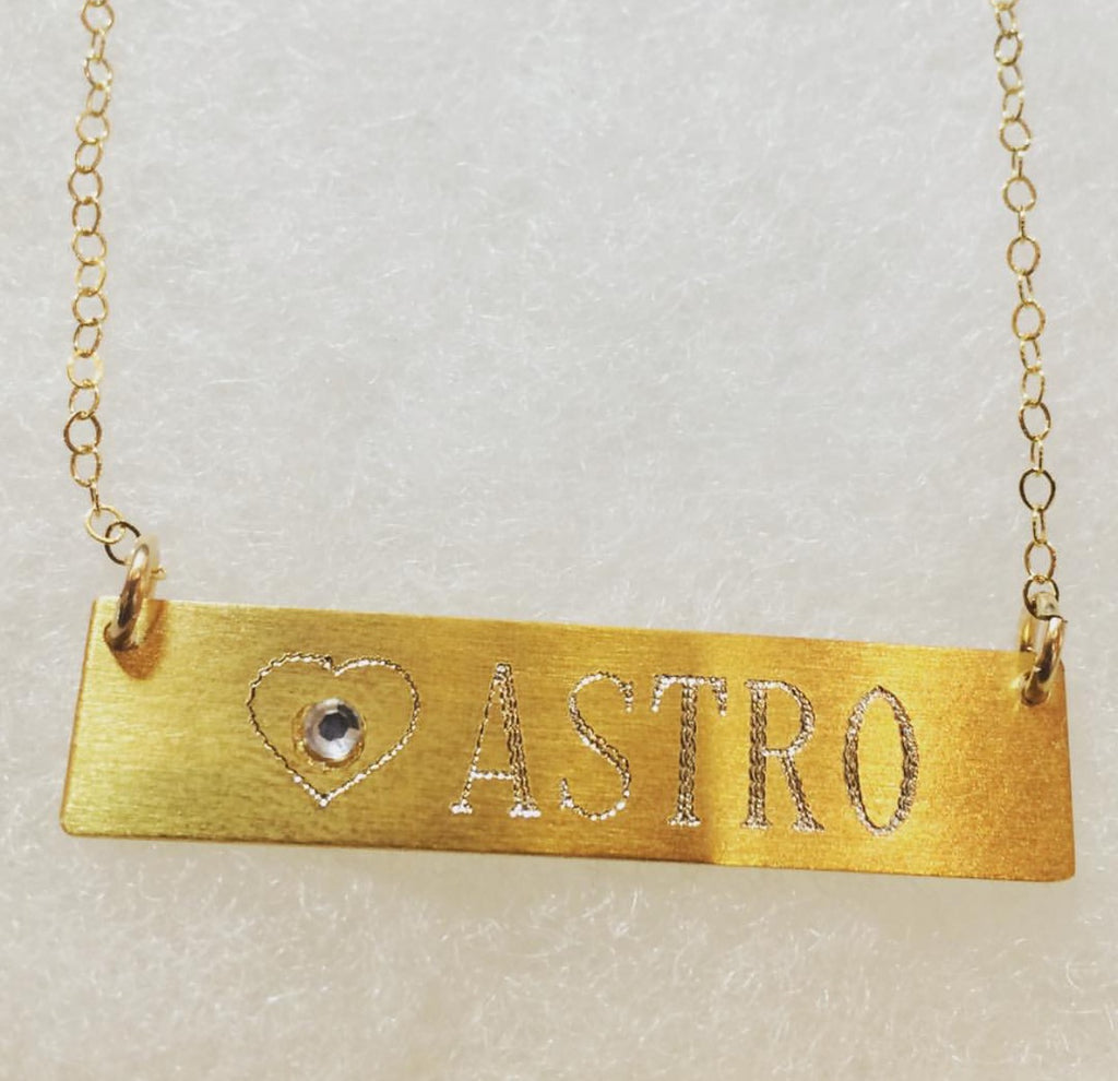 BAR NAME NECKLACE