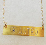 BAR NAME NECKLACE